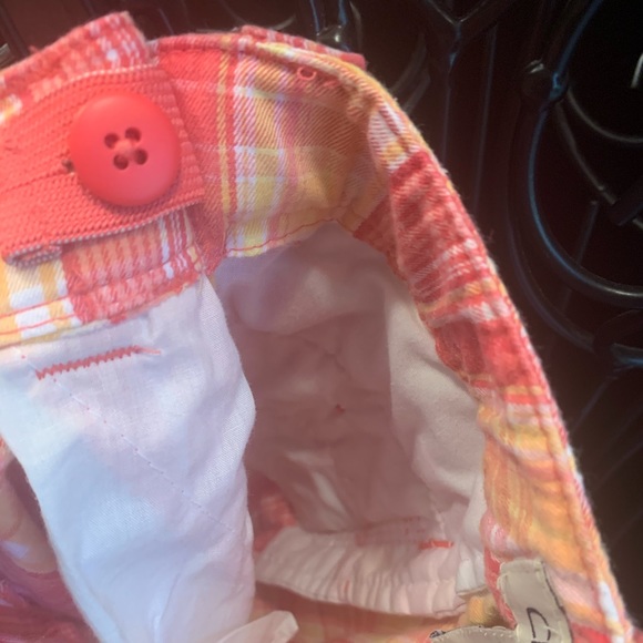 Cherokee Plaid Bermuda Shorts Adjustable Waist Snap Closure - Picture 5 of 7